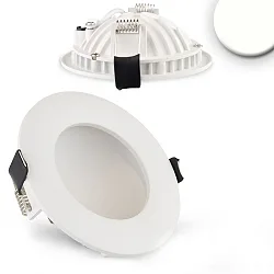 LED Einbau-Downlight LUNA, indirektes Licht, IP20, nicht dimmbar, weiß, 8W 4000K 350lm 120°