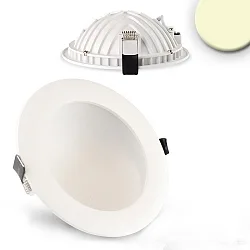 LED Einbau-Downlight LUNA, indirektes Licht, IP20, nicht dimmbar, weiß, 12W 2700K 675lm 120°