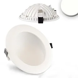 LED Einbau-Downlight LUNA, indirektes Licht, IP20, nicht dimmbar, weiß, 12W 4000K 720lm 120°