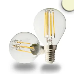 LED Filament ILLU Tropfenform, E14, 4W 2700K 350lm 360°, dimmbar, klar