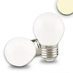 LED Filament ILLU Tropfenform G45, E27, 4W 2700K 335lm, dimmbar, milky / matt