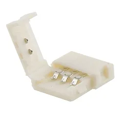 Clip-Verbinder (max. 5A) für 3-pol. IP20 Flexstripes mit 1cm Breite und Pitch-Abstand >1.2cm