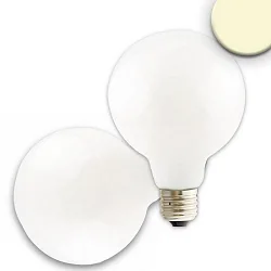 LED Filament Globeform G95, E27, 8W, 360°, warmweiß, dimmbar, milky