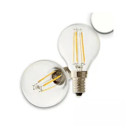 LED Filamentlampe ILLU, E14, 4W, 3800K, IP20, klar, neutralweiß
