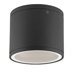 Outdoor surface mount-downlight IP54 for GX53 lamps (excl.), Ø 10.8cm / height 9.2cm, aluminium / glass, anthracite