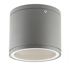 Outdoor Aufbau-Downlight IP54 für GX53 Leuchtmittel (exkl.), Ø 10.8cm / Höhe 9.2cm, Aluminium / Glas