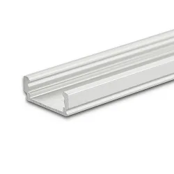 LED surface mount profile SURF12 FLAT, aluminium, 200cm, anodized aluminium