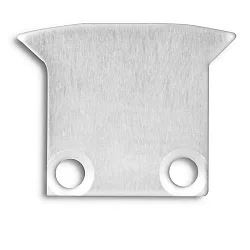 Zubehör für Profil DIVE12 FLAT mit TUNNEL - Endkappe EC27 (2 Stk.), Aluminium, inkl. Schrauben