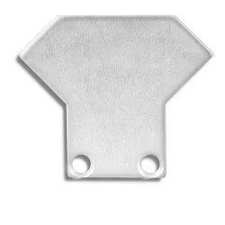 Zubehör für CORNER12 mit TUNNEL - Aluminium-Endkappe EC33 (2 Stk.), inkl. Schrauben