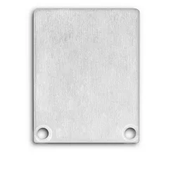 Zubehör für Profil SURF / DIVE24 FLAT mit COVER12 - Endkappe EC45 Alu (2 Stk.), bündig, inkl. Schrauben