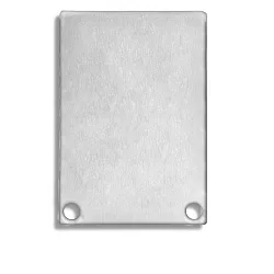 Accessory for profile SURF / DIVE24 FLAT with COVER11 - endcap EC48 Alu (2 pc.), high, incl. screws