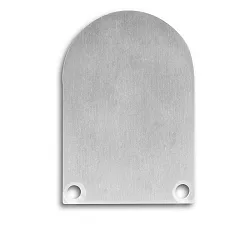 Accessory for profile SURF / DIVE24 FLAT with COVER13 - endcap EC50 Alu (2 pc.), high, incl. screws