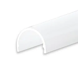 Accessory for profile SURF12 RAIL / BORDERLESS (FLAT) - cover COVER5, opal / satined, 200cm