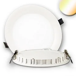 LED Downlight ultraflach, weißdynamisch, IP42, Ø 21cm, 24W ColorSwitch 2600|3100|4000K 1950lm 110°, CRI >90, dimmbar