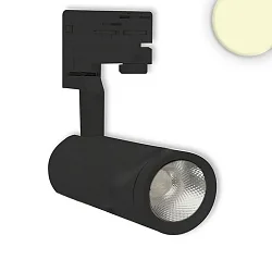 LED 3-phase track spot, 28W, 60° CRi >90, rotatable and swivelling, 3000K 2400lm, black