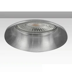 Einbaurahmen SLIM RUND für GU10/MR16, Ø 6.9cm, exkl. Fassung, exkl. Leuchtmittel, Aluminium, Alu gebürstet