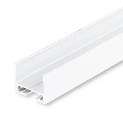 Cable sluice TUNNEL for profiles, powder coated aluminium, 200cm, white RAL 9010