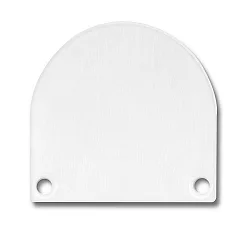 Zubehör für SURF24 / DIVE24 FLAT mit COVER13 - Aluminium-Endkappe EC46 (2 Stk.), inkl. Schrauben, Weiß RAL 9010
