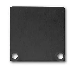Accessory for SURF24 / DIVE24 with COVER10 - aluminium endcap EC47 (2 pc.), incl. screws, black RAL 9005