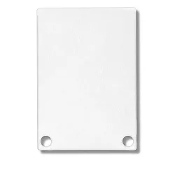 Zubehör für SURF24 / DIVE24 mit COVER11 - Aluminium-Endkappe EC48 (2 Stk.), inkl. Schrauben, Weiß RAL 9010