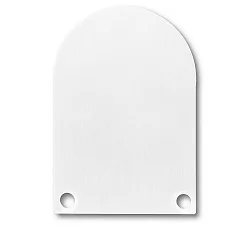 Accessory for SURF24 / DIVE24 with COVER13 - aluminium endcap EC50 (2 pc.), incl. screws, white RAL 9010