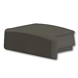Zubehör für Profil SURF12 FLAT - Endkappe (1 Stk.), EC1B, schwarz, geschlossen