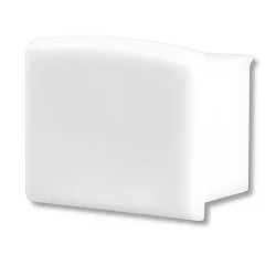 Zubehör für Profil SURF12 BORDERLESS mit COVER3 - Endkappe (1 Stk.), PVC, EC10W, weiß, geschlossen