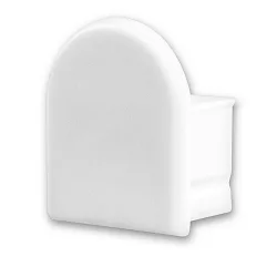 Zubehör für Profil SURF12 BORDERLESS mit COVER5 - Endkappe (1 Stk.), PVC, EC13W, weiß, geschlossen