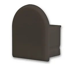 Zubehör für Profil SURF12 BORDERLESS mit COVER5 - Endkappe (1 Stk.), PVC, EC13B, schwarz, geschlossen
