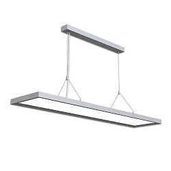 LED Pendelleuchte OFFICE PRO Up+Down, BAP-ggeignet, UGR<19, 20+40W 4000K 6000lm 115°, CRi >90, 1-10V dimmbar, Silber