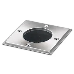 Outdoor Bodeneinbaustrahler für GU10, IP67, begehbar, Aluminium, exkl. Leuchtmittel, Quadratisch, 10.8 x 10.8cm