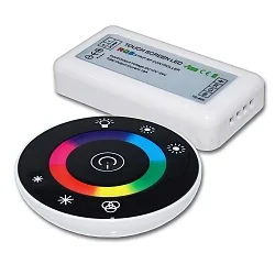 Wireless Touch RGB PWM-Controller mit Funk-Fernbedienung Round, 12-24V DC 3x4A