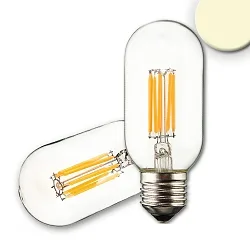 LED Filament Röhrenform T45, E27, 8W 2700K 850lm 360°, dimmbar, klar