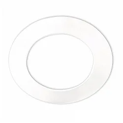 Round aluminium cover for recessed spot Sys-90, white