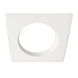 Cover Aluminium QUADRATISCH rückversetzt für Einbaustrahler Sys-90, Weiß