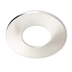 Cover Aluminium RUND für Einbaustrahler Sys-68, Edelstahl-Optik