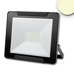Outdoor LED floodlight 50W, warm white, black, IP65, rotatable and swivelling, 3000K 4000lm 120°