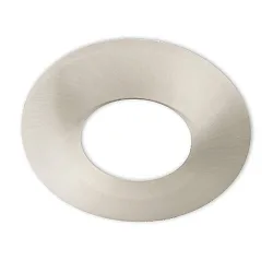 Cover Aluminium RUND für Einbaustrahler Sys-68 mit angeschrägter Kante, Nickel gebürstet