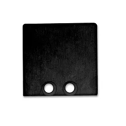 Accessory for profile SURF16 - endcap (2 pc.), incl. screws, EC58B, black, closed