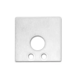 Accessory for profile SURF16 - endcap (2 pc.), incl. screws, EC59W, white RAL 9010, with cable opening