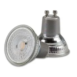 LED Strahler SUNSET, dim-to-warm, GU10, 5.5W 2200-3000K 345lm 410cd 60°, CRi >90, Silber