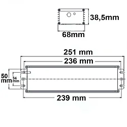 LED PWM-Trafo 24V/DC, 0-240W, 1-10V dimmbar, IP67