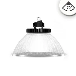 LED Hallenleuchte FL mit PC-Reflektor, IP65, 120W 18000lm, 1-10V dimmbar, 4000K 70°