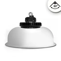 LED hall lighting spot FL with Alu reflector, IP65, 120W 18000lm, 1-10V dimmable, 4000K 80°
