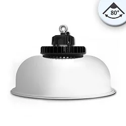 LED hall lighting spot FL with Alu reflector, IP65, 120W 18000lm, 1-10V dimmable, 5700K 80°