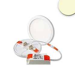 LED downlight Flex 8W, IP52, UGR<19, suitable for offices, DA 5-10cm, not dimmable, white, 8W 3000K 700lm 120°