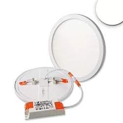 LED downlight Flex 15W, IP52, UGR<19, suitable for offices, DA 5-16cm, not dimmable, white, 15W 4000K 1300lm 120°