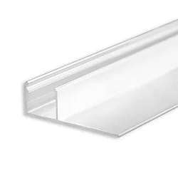 LED drywall profile, flush-type, anodized aluminium, 200cm