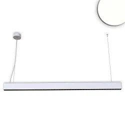 LED Hängeleuchte Raster Up+Down, UGR<6, BAP geeignet, anreihbar, 1-10V dimmbar, Silber matt, 25+25W 4000K 5100lm