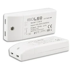 LED Trafo 12V/DC, 0-30W, kompakt, SELV
